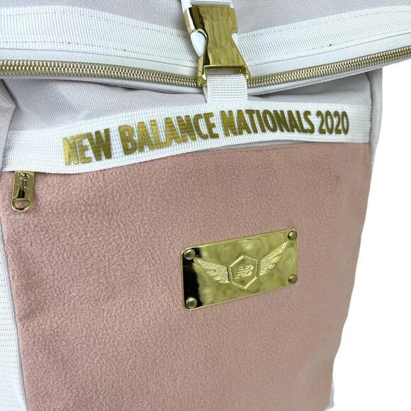 2020 NBNI New Balance Nationals Indoor Championship Backpack Bag Pink Gold White main image 9